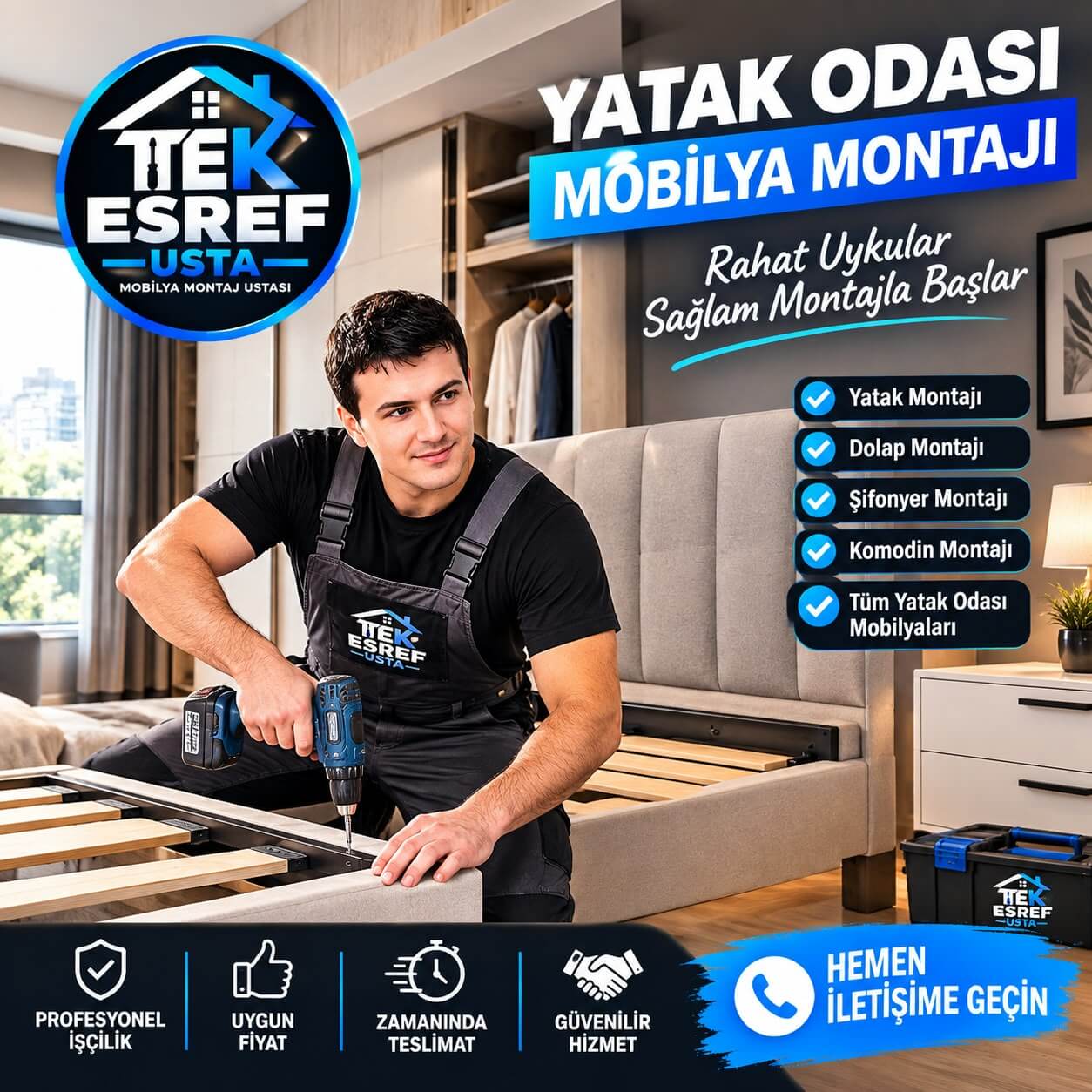 Yatak Odası Mobilya Montajı
