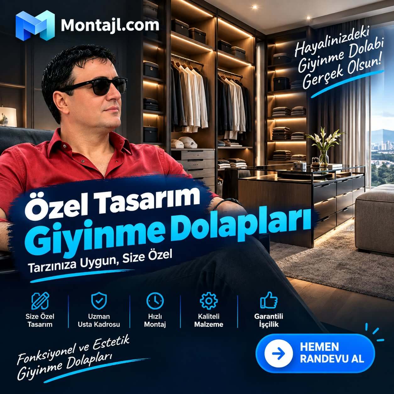Giyinme Dolabı Montaj Ustası